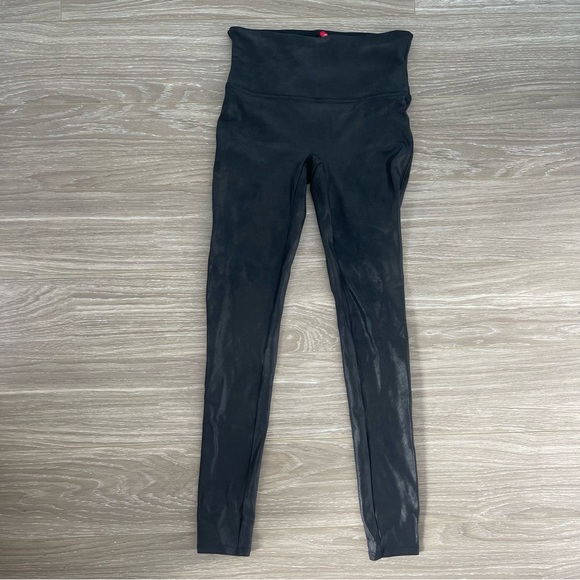 SPANX Faux Leather Leggings Black - Picture 2 of 5